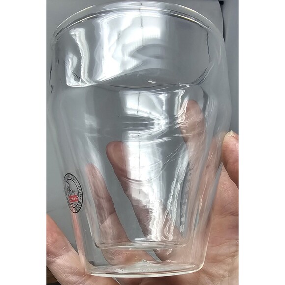 Set Of 3 Starbucks Bodum 2012 8 Oz Double Walled Hand Blown Glass Cup Brand New - Picture 13 of 14
